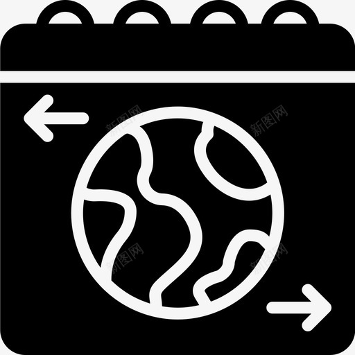 地球日生态绿色图标svg_新图网 https://ixintu.com Pretycons生态固体 回收 地球日 星球 污染 生态 绿色