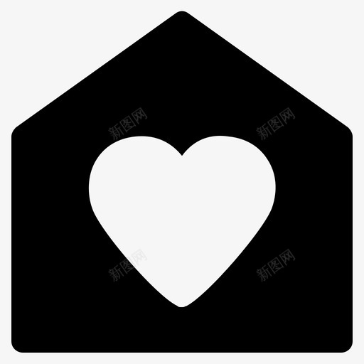 家建筑房产图标svg_新图网 https://ixintu.com 家 家雕文 建筑 房产 房子 爱