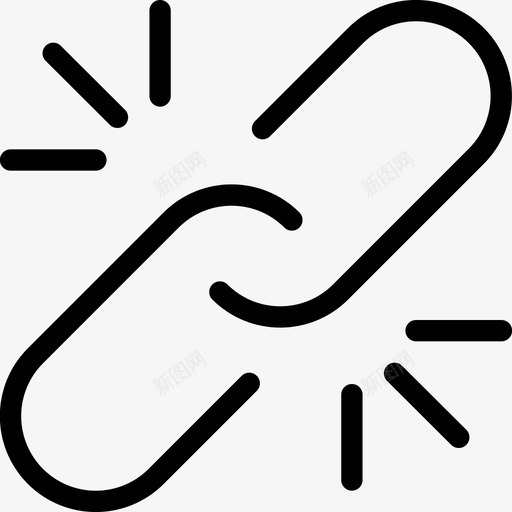 web链接附加链图标svg_新图网 https://ixintu.com web链接 基本行图标 永久链接 超链接 链 附加