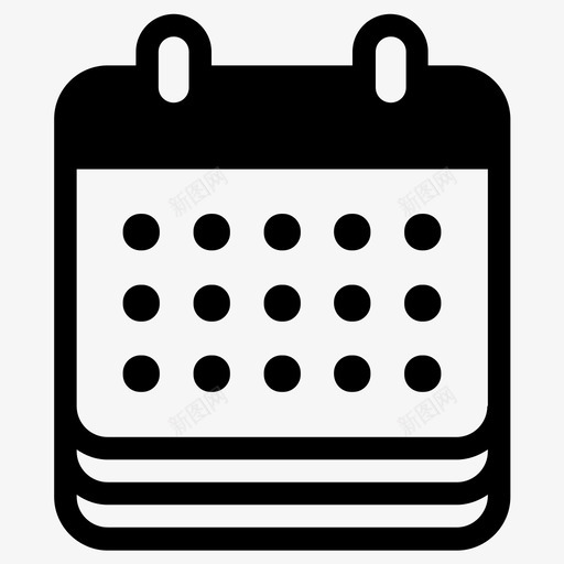 日历年日历日日历图标svg_新图网 https://ixintu.com 周日历 年日历 日历 日历日期事件月 日日历 日期