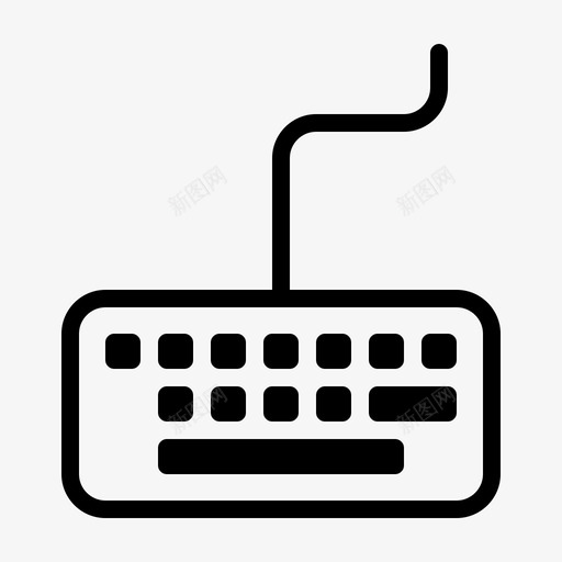 键盘电脑游戏图标svg_新图网 https://ixintu.com 游戏 电子设备和家用电器 电脑 笔记本电脑 键盘