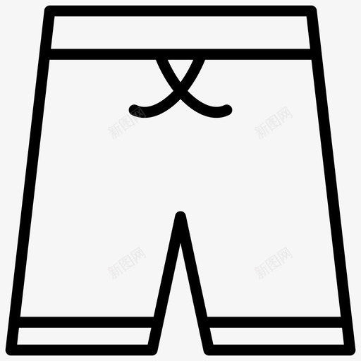 短裤内裤短裙图标svg_新图网 https://ixintu.com 内衣 内裤 游泳短裤 短裙 短裤 篮球线图标