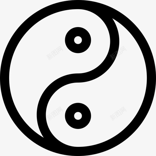 阴阳中国20直系图标svg_新图网 https://ixintu.com 中国20 直系 阴阳