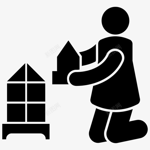 建筑项目儿童学习学校活动图标svg_新图网 https://ixintu.com 儿童字形图标 儿童学习 学校活动 学校项目 建筑项目 项目制作
