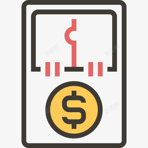 金钱腐败4黄影图标svg_新图网 https://ixintu.com 腐败4 金钱 黄影