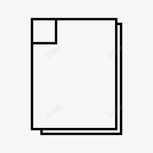 纸信稿图标svg_新图网 https://ixintu.com 信 字 文 稿 纸
