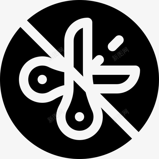 无切割信号和禁止2填充图标svg_新图网 https://ixintu.com 信号和禁止2 填充 无切割