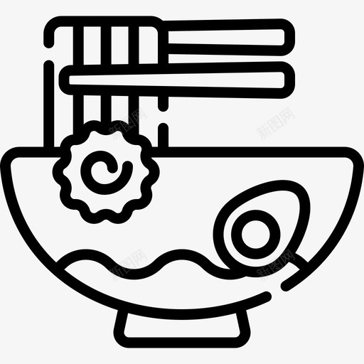 拉面日本20直式图标svg_新图网 https://ixintu.com 拉面 日本20 直式