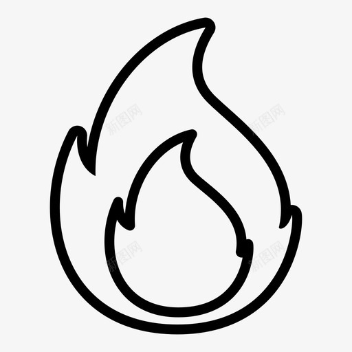 火气热图标svg_新图网 https://ixintu.com 气 火 热