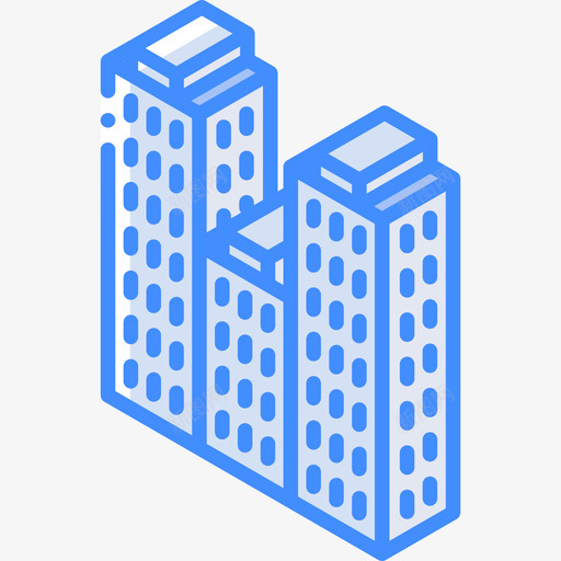 公寓房地产59蓝色图标svg_新图网 https://ixintu.com 公寓 房地产59 蓝色