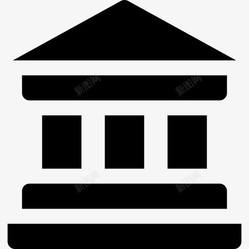 银行银行12已填充图标svg_新图网 https://ixintu.com 已填充 银行 银行12