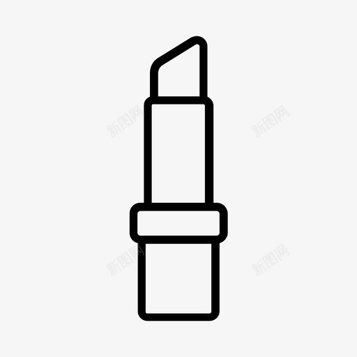 唇膏美丽化妆品图标svg_新图网 https://ixintu.com 化妆品 唇彩 唇膏 润唇膏 美丽