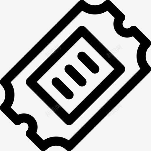 车票拱廊中心6直线图标svg_新图网 https://ixintu.com 拱廊中心6 直线 车票
