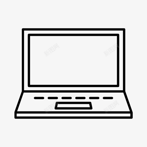 笔记本电脑电脑数据图标svg_新图网 https://ixintu.com 业务线 工作 数据 电脑 笔记本电脑 类型