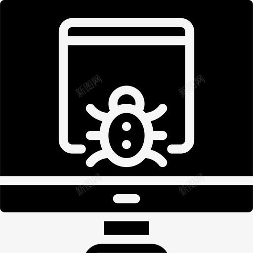 监视器数据安全12填充图标svg_新图网 https://ixintu.com 填充 数据安全12 监视器
