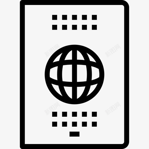 护照后勤6直系图标svg_新图网 https://ixintu.com 后勤6 护照 直系