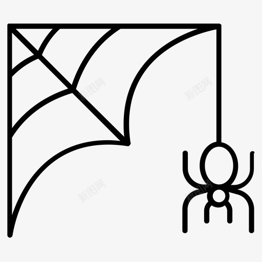 蜘蛛幽灵图标svg_新图网 https://ixintu.com 幽灵 蜘蛛