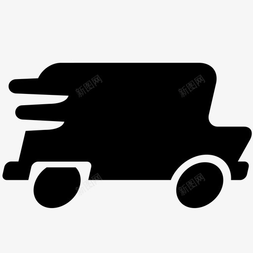 送货车快递包裹图标svg_新图网 https://ixintu.com 包裹 卡车 快递 车辆 运输 送货车