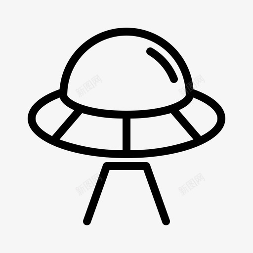 飞碟外星人苍蝇图标svg_新图网 https://ixintu.com 书呆子 外星人 太空 科技 苍蝇 飞碟