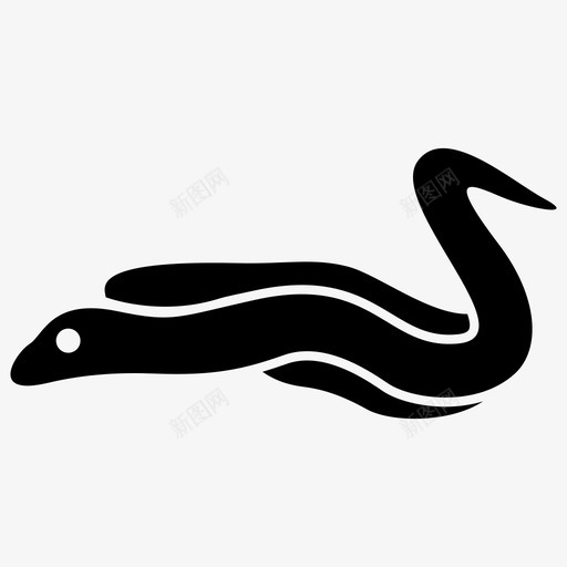 鳗鱼食物海洋图标svg_新图网 https://ixintu.com 海洋 海洋动物 海洋生物 蛇 食物 鳗鱼