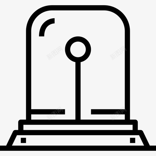 警报器安全和保护6线性图标svg_新图网 https://ixintu.com 安全和保护6 线性 警报器