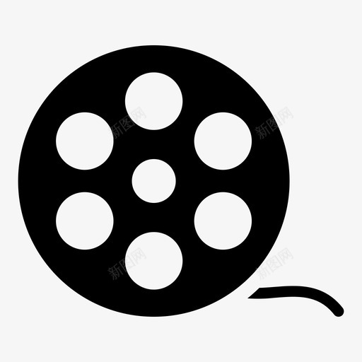 电影电影卷电影摄影机声音铃铛领带图标svg_新图网 https://ixintu.com 电影 电影卷 电影摄影机声音铃铛领带