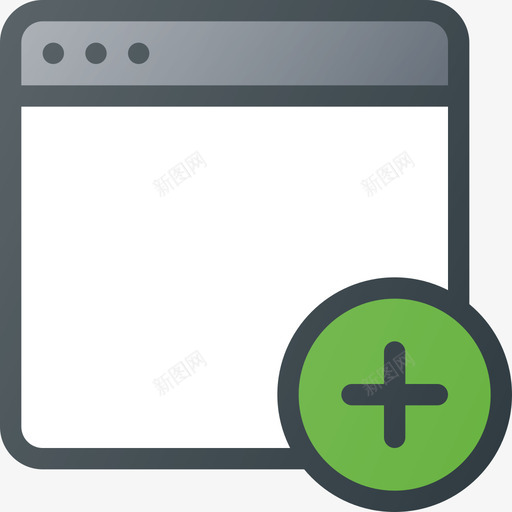 添加应用程序windows2线性颜色图标svg_新图网 https://ixintu.com 应用程序windows2 添加 线性颜色