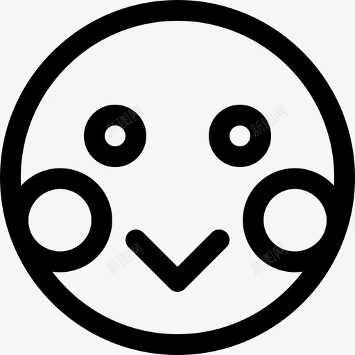 害羞表情11直率图标svg_新图网 https://ixintu.com 害羞 直率 表情11