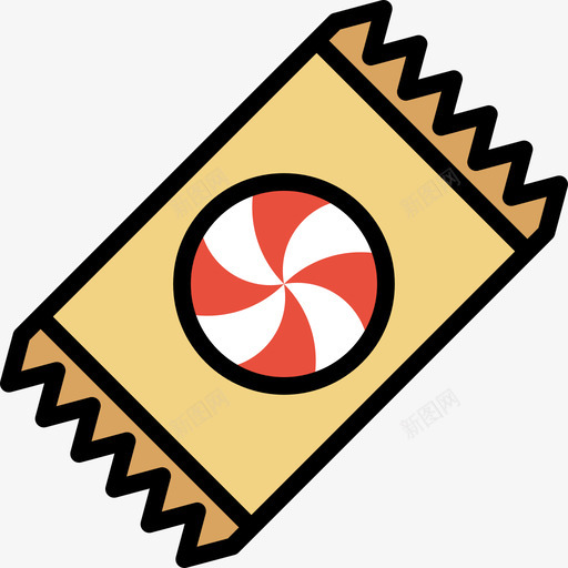 糖果食品和饮料16线性颜色图标svg_新图网 https://ixintu.com 糖果 线性颜色 食品和饮料16
