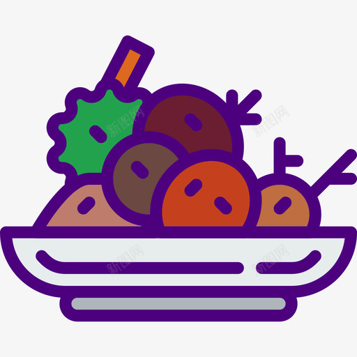 色拉食品78原色图标svg_新图网 https://ixintu.com 原色 色拉 食品78