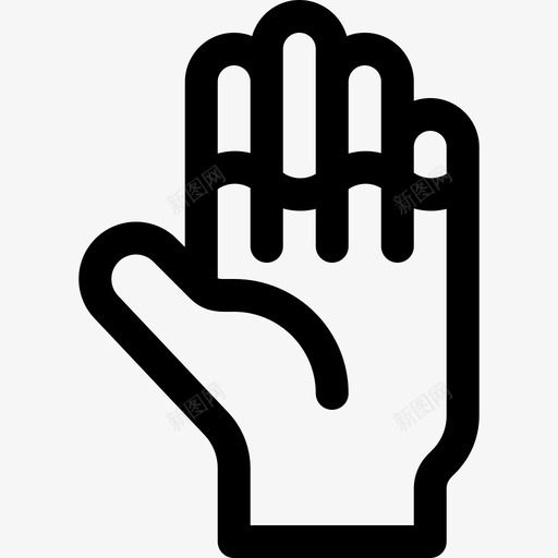 手部霍利9号直线型图标svg_新图网 https://ixintu.com 手部 直线型 霍利9号