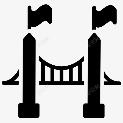 布鲁克林大桥吊桥布鲁克林立交桥图标svg_新图网 https://ixintu.com 世界著名桥梁字形图标 吊桥 基地桥 布鲁克林大桥 布鲁克林立交桥