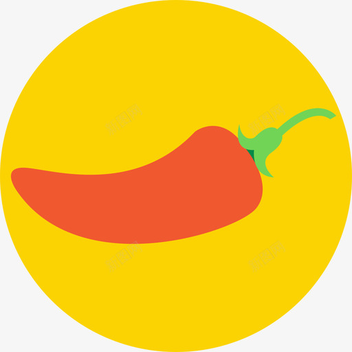 辣椒食物43平的图标svg_新图网 https://ixintu.com 平的 辣椒 食物43