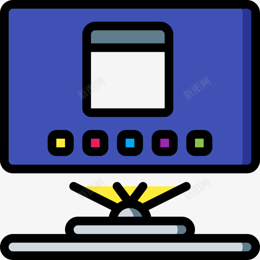 全息图未来科技线性色彩图标svg_新图网 https://ixintu.com 全息图 未来科技 线性色彩