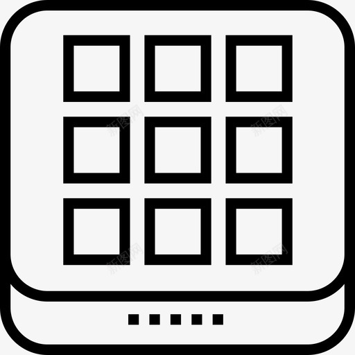 应用程序ui接口16线性图标svg_新图网 https://ixintu.com ui接口16 应用程序 线性
