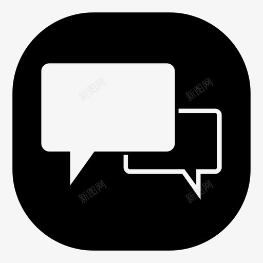 短信聊天按摩图标svg_新图网 https://ixintu.com 按摩 短信 聊天 语音