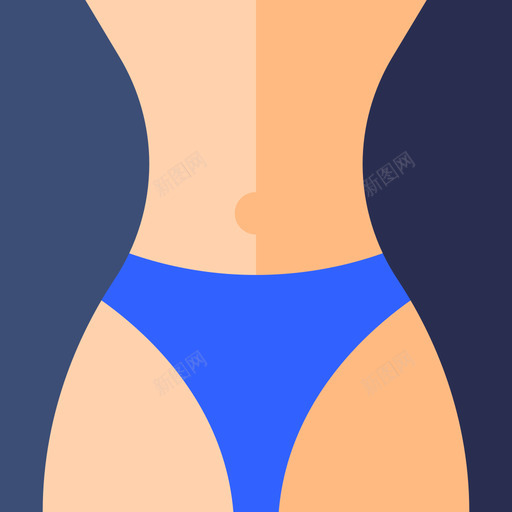 腰部生活方式2扁平图标svg_新图网 https://ixintu.com 扁平 生活方式2 腰部