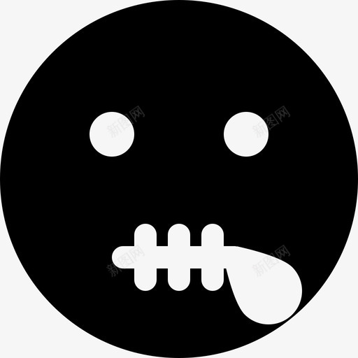 秘密表情3填充图标svg_新图网 https://ixintu.com 填充 秘密 表情3