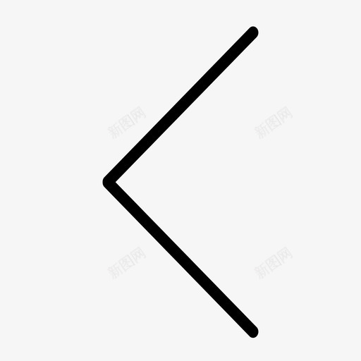 二维码细左箭头-运营svg_新图网 https://ixintu.com 二维码细左箭头-运营