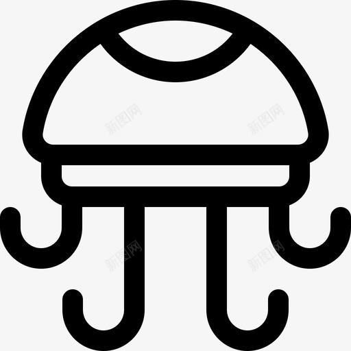 水母自然37直系图标svg_新图网 https://ixintu.com 水母 直系 自然37