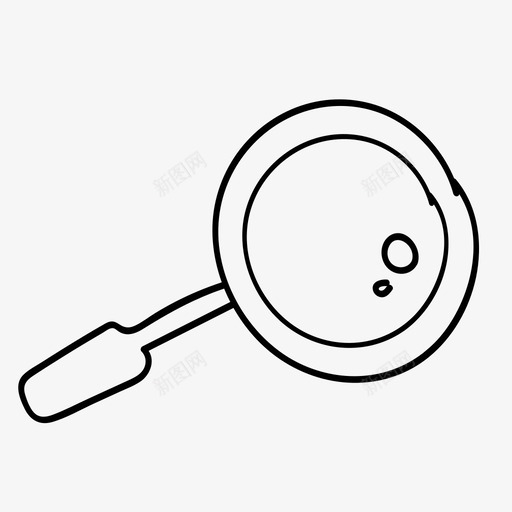 搜索手绘放大镜图标svg_新图网 https://ixintu.com 手绘 搜索 放大镜 缩放