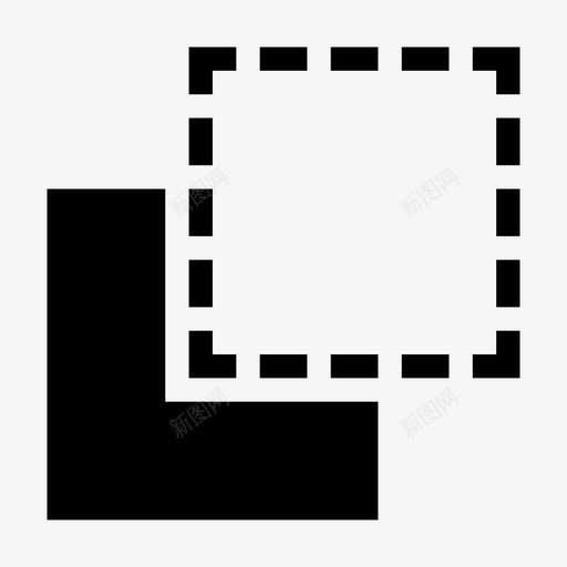 后置排列后退图标svg_新图网 https://ixintu.com 发送 后置 后退 小黑 排列 排序