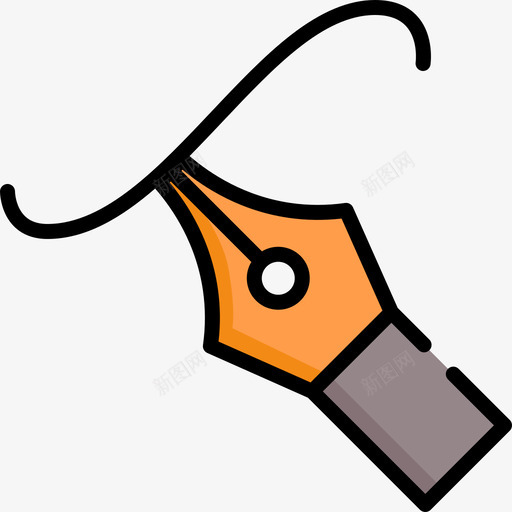 笔编辑工具8线颜色图标svg_新图网 https://ixintu.com 矢量编辑工具8 笔 线颜色