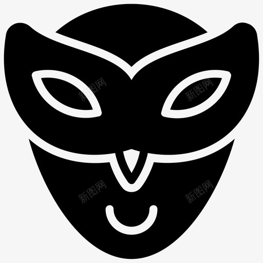 派对服装眼睛道具面罩图标svg_新图网 https://ixintu.com 意大利符号字形图标 派对服装 派对流行 派对道具 眼睛道具 面罩