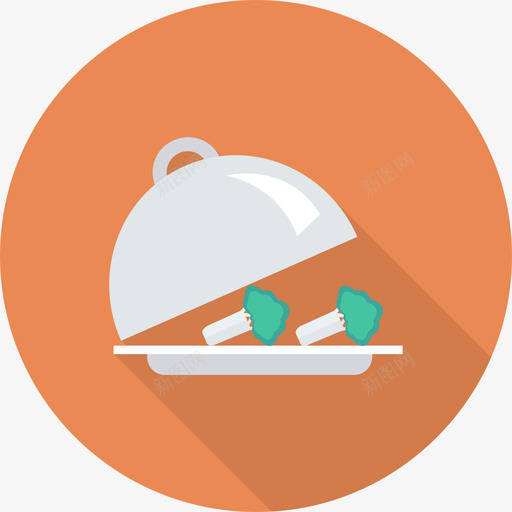 托盘食品和饮料22圆形图标svg_新图网 https://ixintu.com 圆形 托盘 食品和饮料22