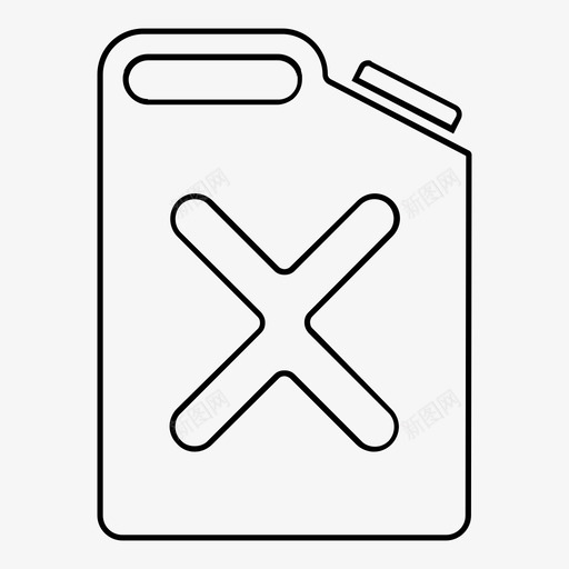 气体罐易燃图标svg_新图网 https://ixintu.com 易燃 气体 汽油 燃料 罐