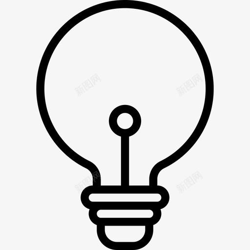 灯泡银行和金融13线性图标svg_新图网 https://ixintu.com 灯泡 线性 银行和金融13