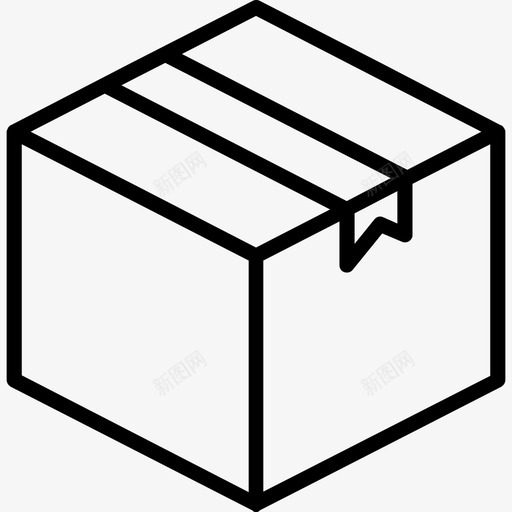 盒式盒式包装线性图标svg_新图网 https://ixintu.com 盒式 盒式包装 线性