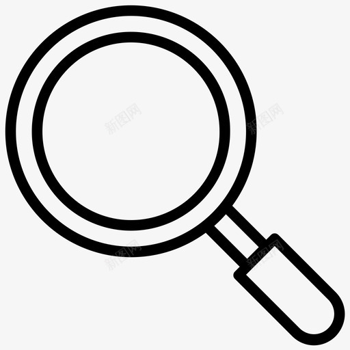 放大镜凸透镜搜索工具图标svg_新图网 https://ixintu.com 凸透镜 技能授权领导线图标 搜索工具 放大镜 缩放工具