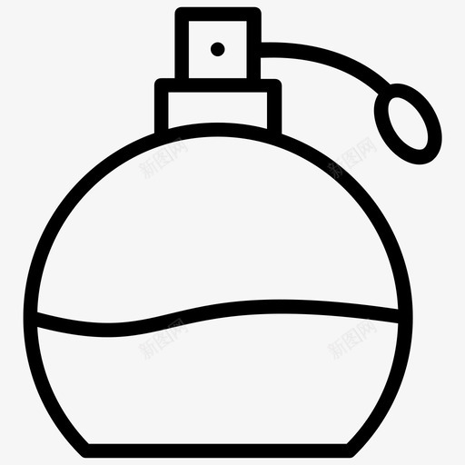 香水身体喷雾古龙水图标svg_新图网 https://ixintu.com 古龙水 意大利符号线图标 身体喷雾 香水 香水喷雾 香水瓶
